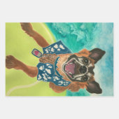 Surf Dog Geschenkpapier Set (Vorderseite 2)