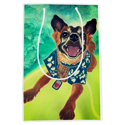 Surf Dog Mittlere Geschenktüte (Vorderseite)