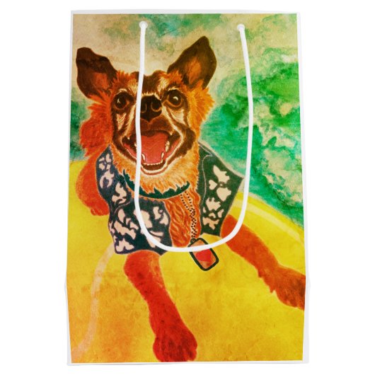 Surf Dog Mittlere Geschenktüte (Rückseite)