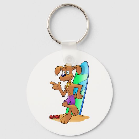 Surf Dog Schlüsselanhänger (Vorderseite)