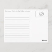 SURF: Endloses Wochenende Postkarte (Rückseite)