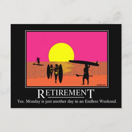 SURF: Endloses Wochenende Postkarte (Vorderseite)