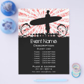 Surf Event-Werbeaktion Flyer (Einzeln)