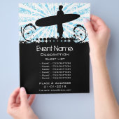 Surf Event-Werbeaktion Flyer (Hand)