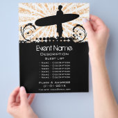Surf Event-Werbeaktion Flyer (Hand)