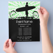 Surf Event-Werbeaktion Flyer (Hand)