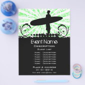Surf Event-Werbeaktion Flyer (Einzeln)