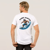 Surf Faultier Tri-Blend Shirt (Rückseite voll)
