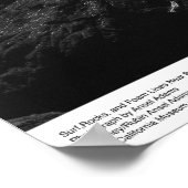 Surf, Felsen und Foam Lines in der Nähe der Bodega Poster (Ecke)