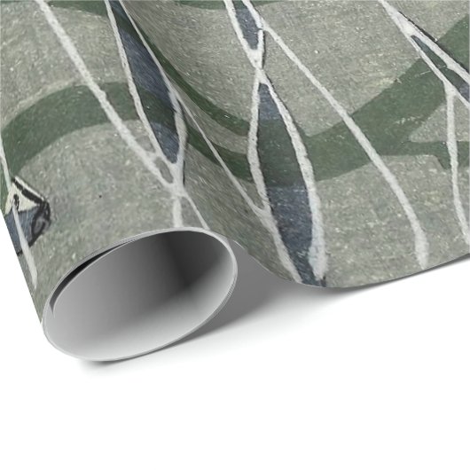 Surf Fischen Ozean Unterwasser Kelp Geschenkpapier (Rolleneckpunkt)