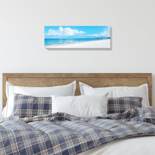 Surf Fishing Canvas Print Leinwanddruck (Insitu (Schlafzimmer))