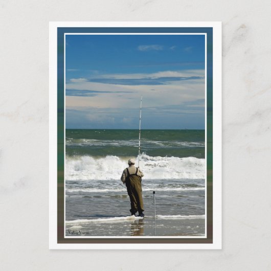 Surf Fishing Postkarte (Vorderseite)