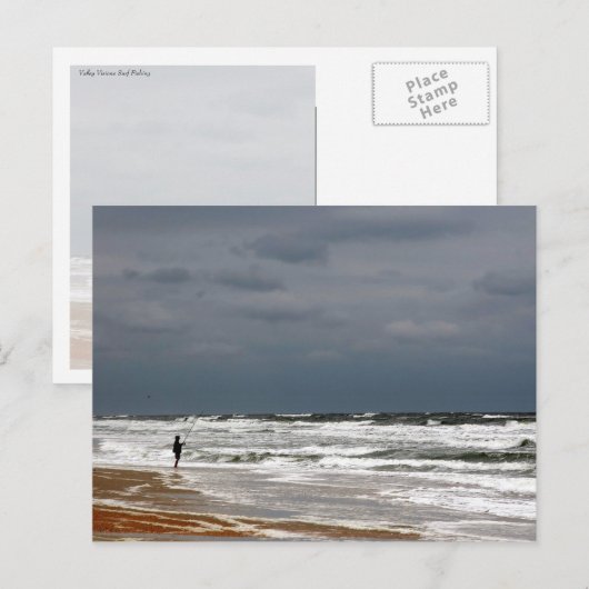 Surf Fishing Postkarte (Vorne/Hinten)
