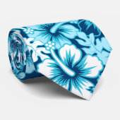 Surf floral Hibiskus Krawatte (Gerollt)
