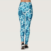 Surf floral Hibiskus Leggings (Rückseite)