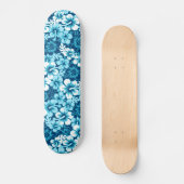 Surf floral Hibiskus Skateboard (Vorderseite)