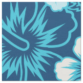 Surf floral Hibiskus Stoff (Nahaufnahme)
