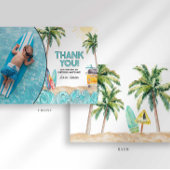 Surf Geburtstag Danke Karte