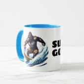 Surf Gorilla Tasse (Vorderseite Links)