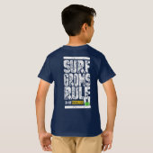 Surf Groms Rule!!! (Weiß) T-Shirt (Schwarz voll)