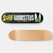 Surf Gromsters ganz schwarz Skateboard (Horizontal)