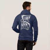 Surf hart hoodie (Schwarz voll)