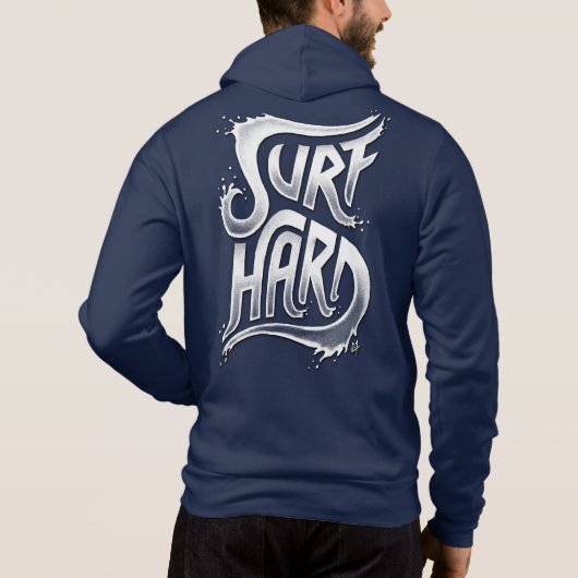 Surf hart hoodie (Rückseite)