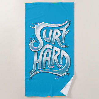 Surf hart strandtuch