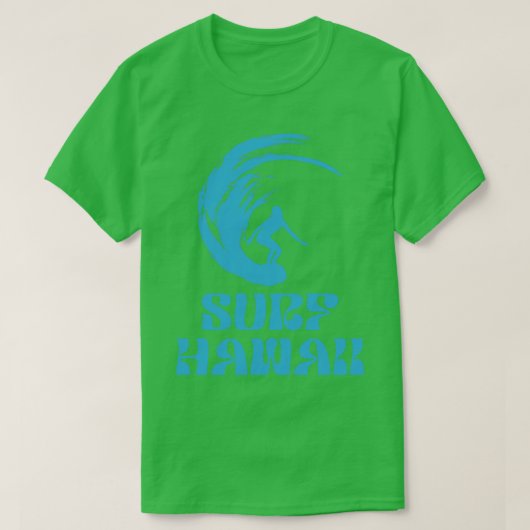 Surf Hawaii Blue Ocean TShirt (Design vorne)