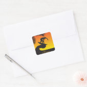 Surf: Hawaii Quadratischer Aufkleber (Umschlag)