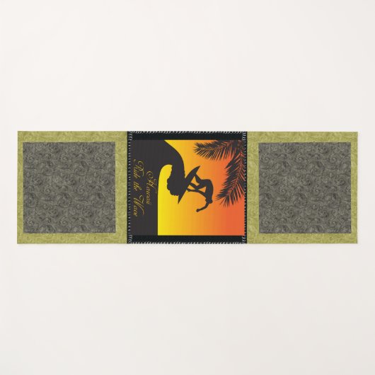 Surf: Hawaii Yoga Mat Yogamatte (Vorderseite (Horizontal))