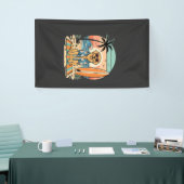 Surf-Hund Retro-Strand Sommer Banner (Messeveranstaltung)