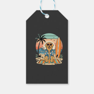 Surf-Hund Retro-Strand Sommer Geschenkanhänger