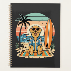 Surf-Hund Retro-Strand Sommer Planer