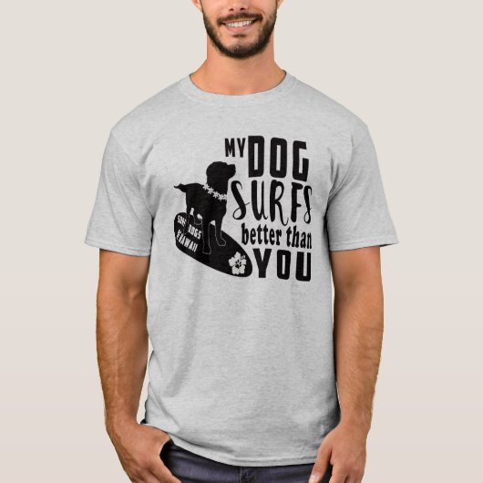 Surf Hunde Hawaii Gauntlet Adult Tee Shirt (Vorderseite)