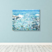 Surf, Inseln mit Shoals Leinwanddruck (Insitu (Holzboden))