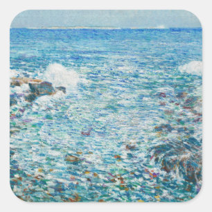 Surf, Inseln mit Shoals Quadratischer Aufkleber