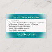 Surf Instructor | Surfboard Active Sports Visitenkarte (Rückseite)