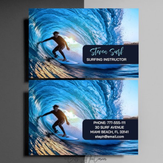 Surf Instructor  Visitenkarte