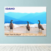 Surf ist auf! - Gänse Leinwanddruck (Insitu (Holzboden))