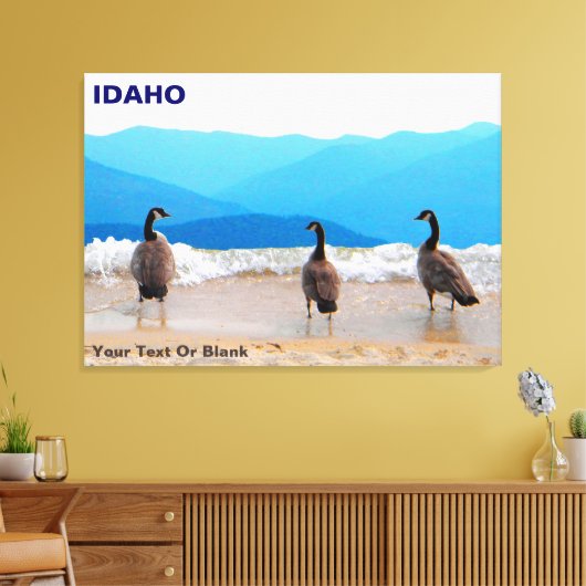 Surf ist auf! - Gänse Leinwanddruck (Insitu (Wohnzimmer))