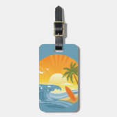 Surf ist auf! gepäckanhänger (Vorderseite vertikal)