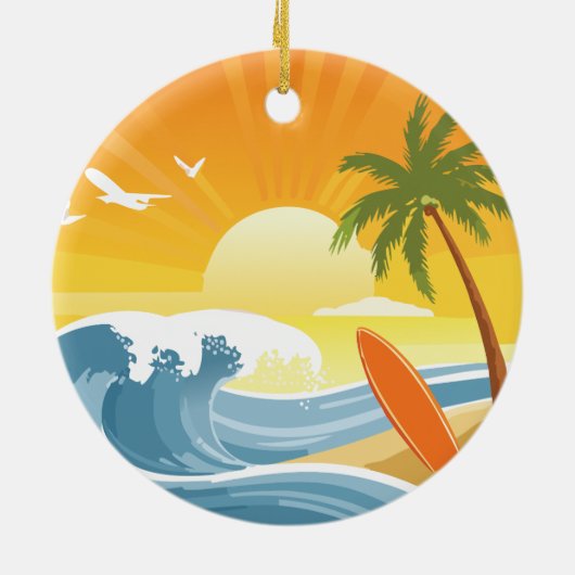 Surf ist auf! keramik ornament (Hinten)