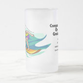 Surf ist auf - mattglas bierglas (Mittel)
