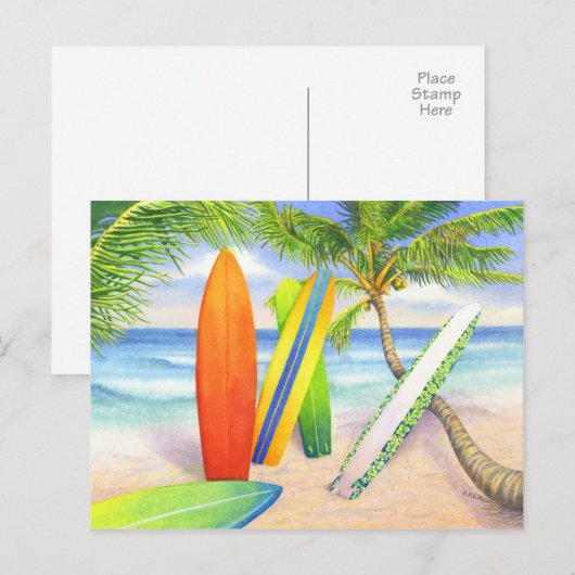Surf ist auf! postkarte (Vorne/Hinten)