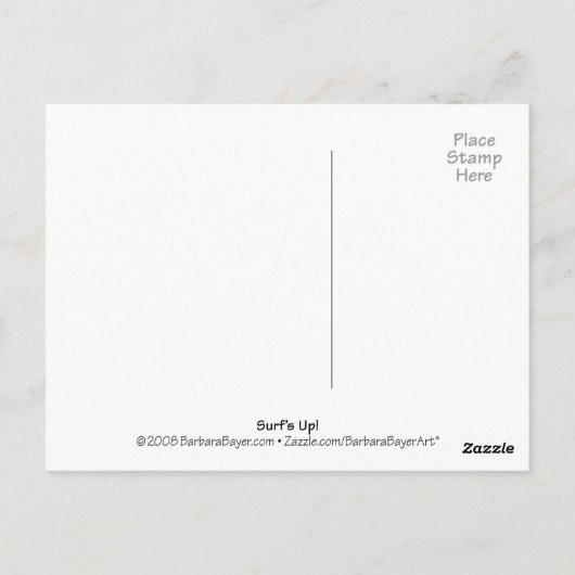 Surf ist auf! postkarte (Rückseite)