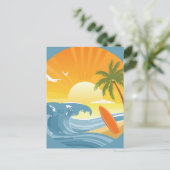 Surf ist auf! postkarte (Stehend Vorderseite)