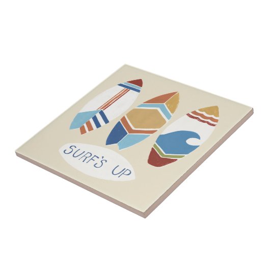 Surf ist auf! Surfbretter Fliese (Seite)