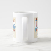 Surf ist auf! Surfbretter Jumbo-Tasse (Rückseite)