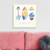 Surf ist auf! Surfbretter Leinwanddruck (Insitu (Wohnzimmer))